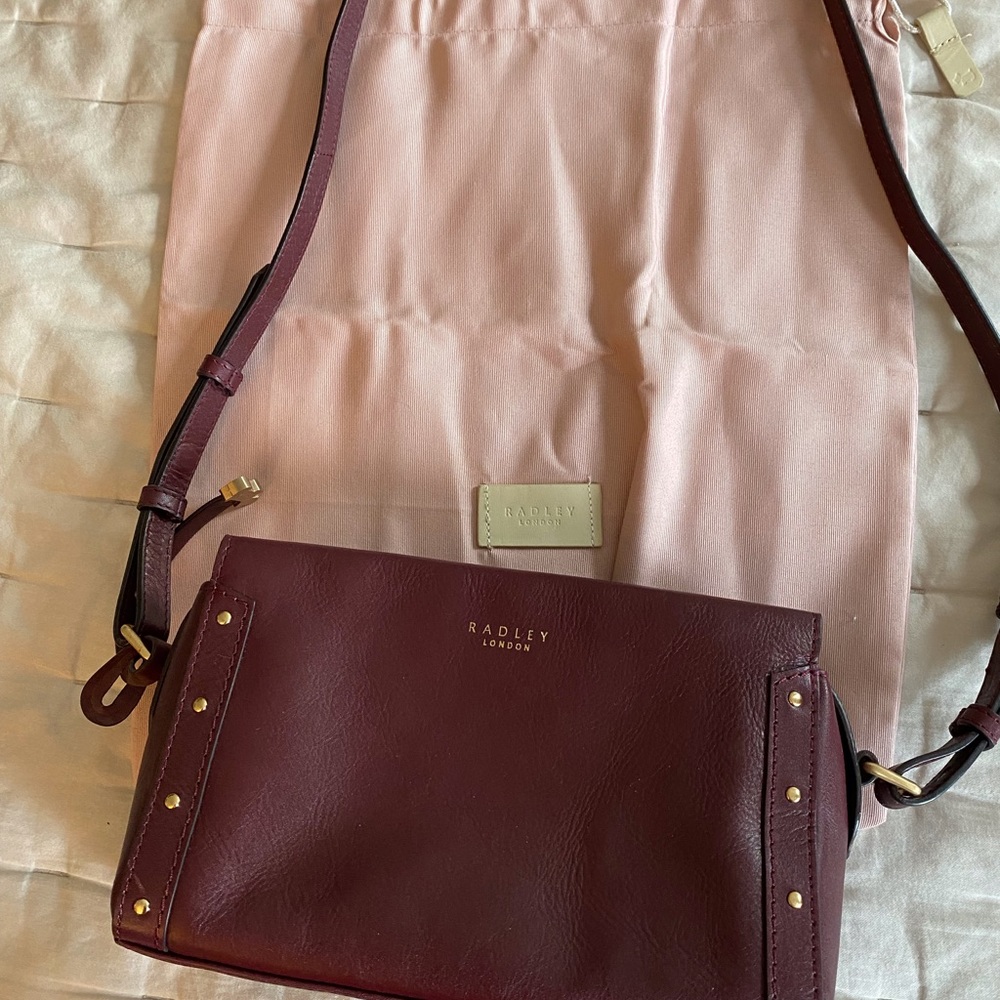 Radley of London burgundy leather crossbody.